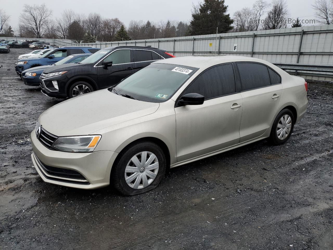 2015 Volkswagen Jetta Base Silver vin: 3VW2K7AJ1FM345365