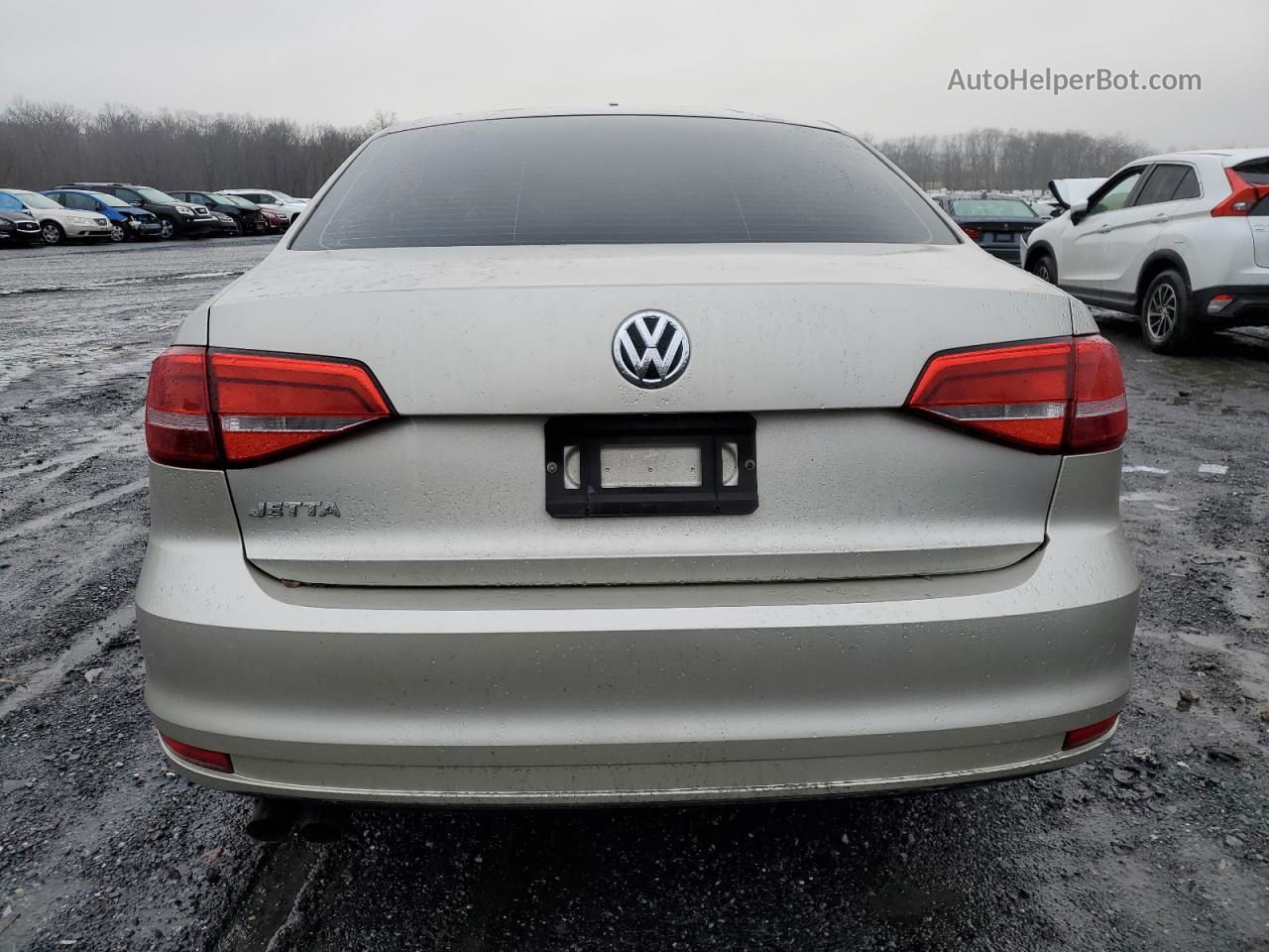 2015 Volkswagen Jetta Base Silver vin: 3VW2K7AJ1FM345365