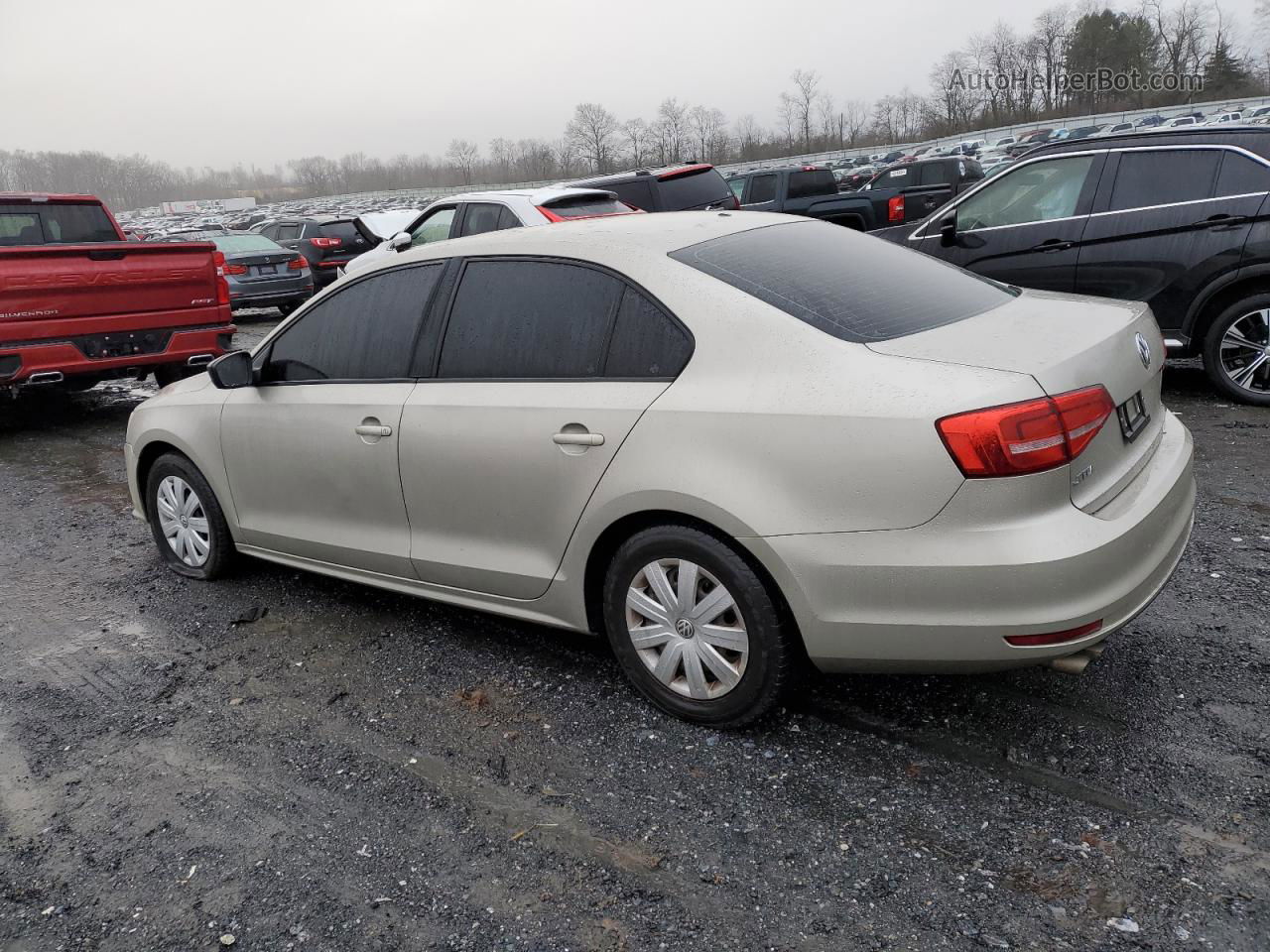 2015 Volkswagen Jetta Base Silver vin: 3VW2K7AJ1FM345365