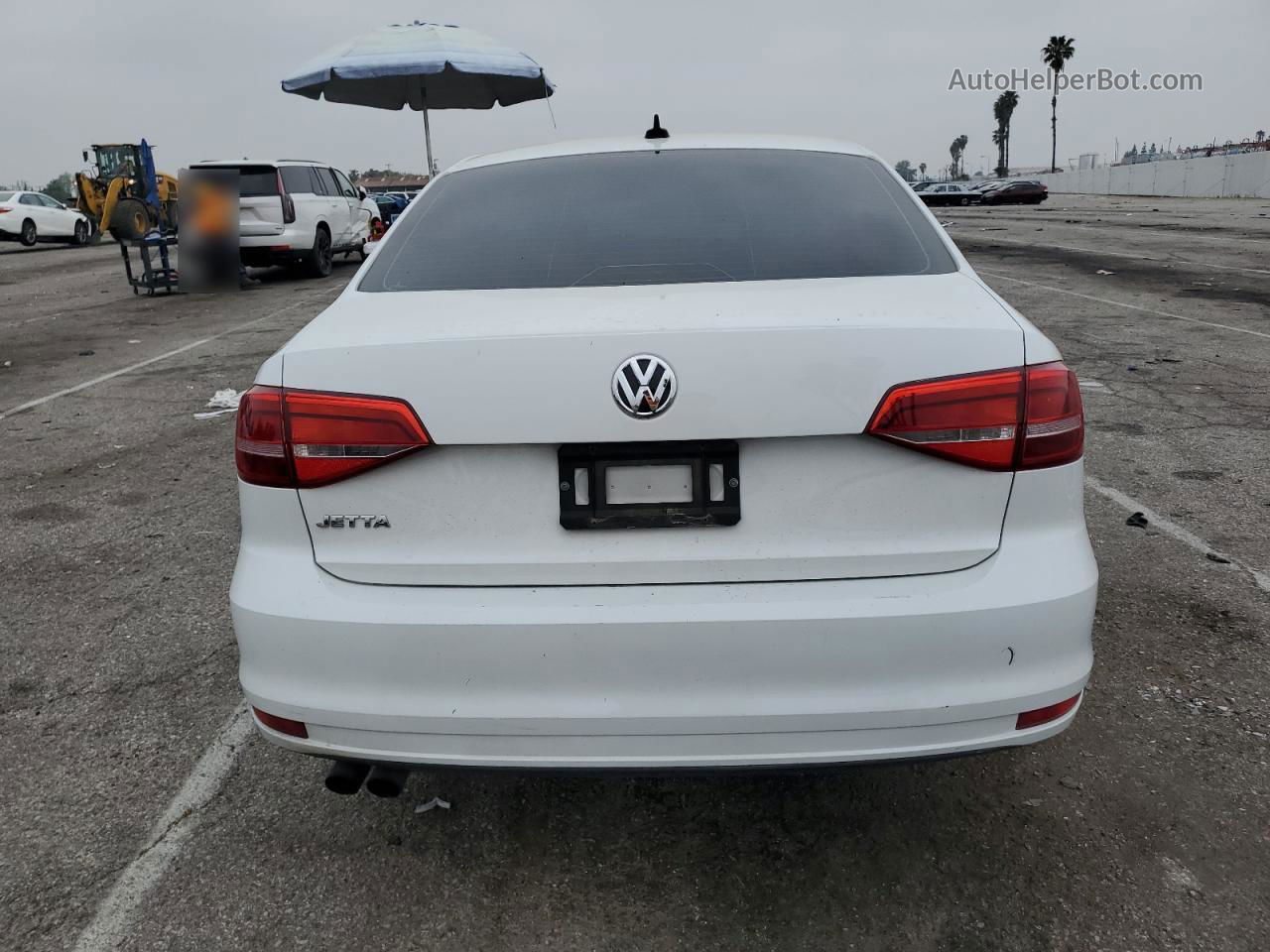 2015 Volkswagen Jetta Base White vin: 3VW2K7AJ1FM347228