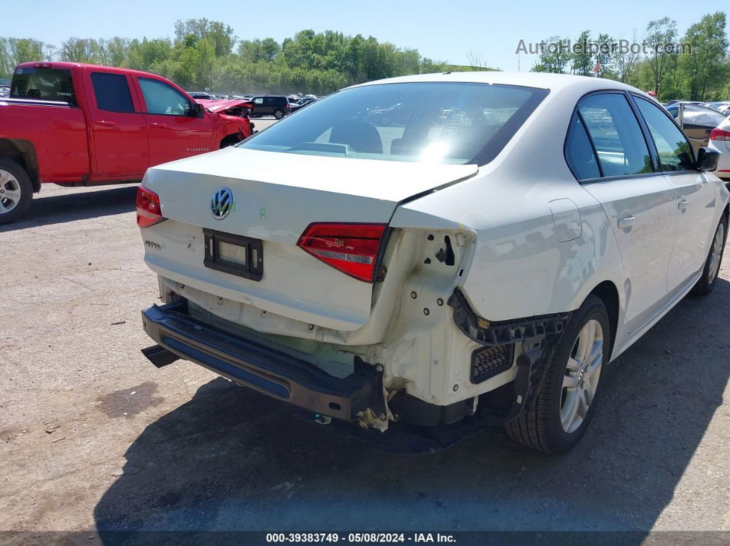 2015 Volkswagen Jetta 2.0l S White vin: 3VW2K7AJ1FM350503