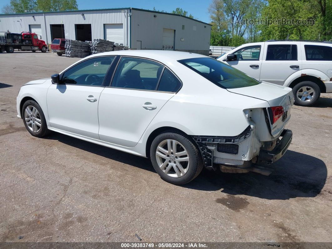 2015 Volkswagen Jetta 2.0l S White vin: 3VW2K7AJ1FM350503