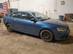 2015 Volkswagen Jetta Base Синий vin: 3VW2K7AJ1FM404754