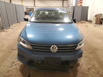 2015 Volkswagen Jetta Base Blue vin: 3VW2K7AJ1FM404754