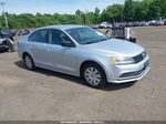 2015 Volkswagen Jetta 2.0l S Silver vin: 3VW2K7AJ1FM418069