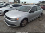 2011 Volkswagen Jetta 2.0l S Silver vin: 3VW2K7AJ2BM110435