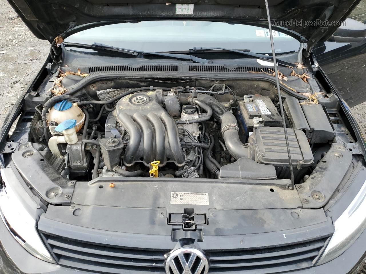 2011 Volkswagen Jetta Base Черный vin: 3VW2K7AJ2BM379051