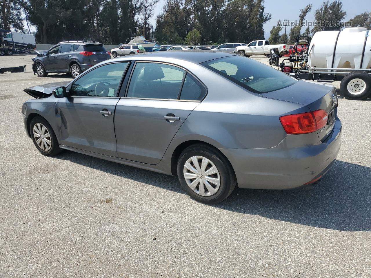 2011 Volkswagen Jetta Base Gray vin: 3VW2K7AJ2BM396979