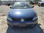 2012 Volkswagen Jetta Base Blue vin: 3VW2K7AJ2CM304285