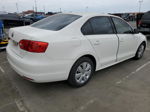 2012 Volkswagen Jetta Base White vin: 3VW2K7AJ2CM340770