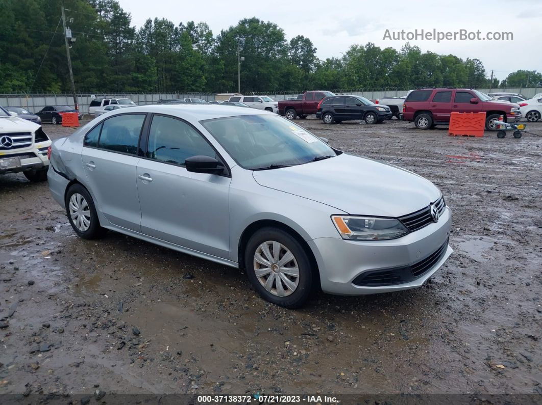 2012 Volkswagen Jetta Sedan S Silver vin: 3VW2K7AJ2CM359464