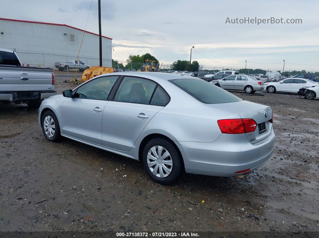 2012 Volkswagen Jetta Sedan S Silver vin: 3VW2K7AJ2CM359464