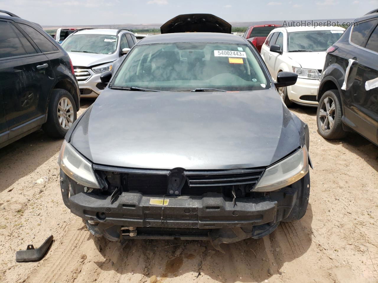 2012 Volkswagen Jetta Base Gray vin: 3VW2K7AJ2CM395204