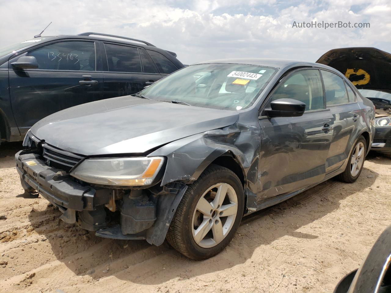 2012 Volkswagen Jetta Base Gray vin: 3VW2K7AJ2CM395204