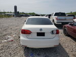 2013 Volkswagen Jetta Base White vin: 3VW2K7AJ2DM221750