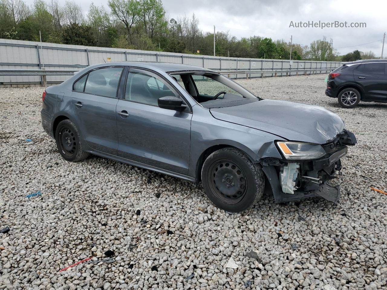 2013 Volkswagen Jetta Base Gray vin: 3VW2K7AJ2DM365069