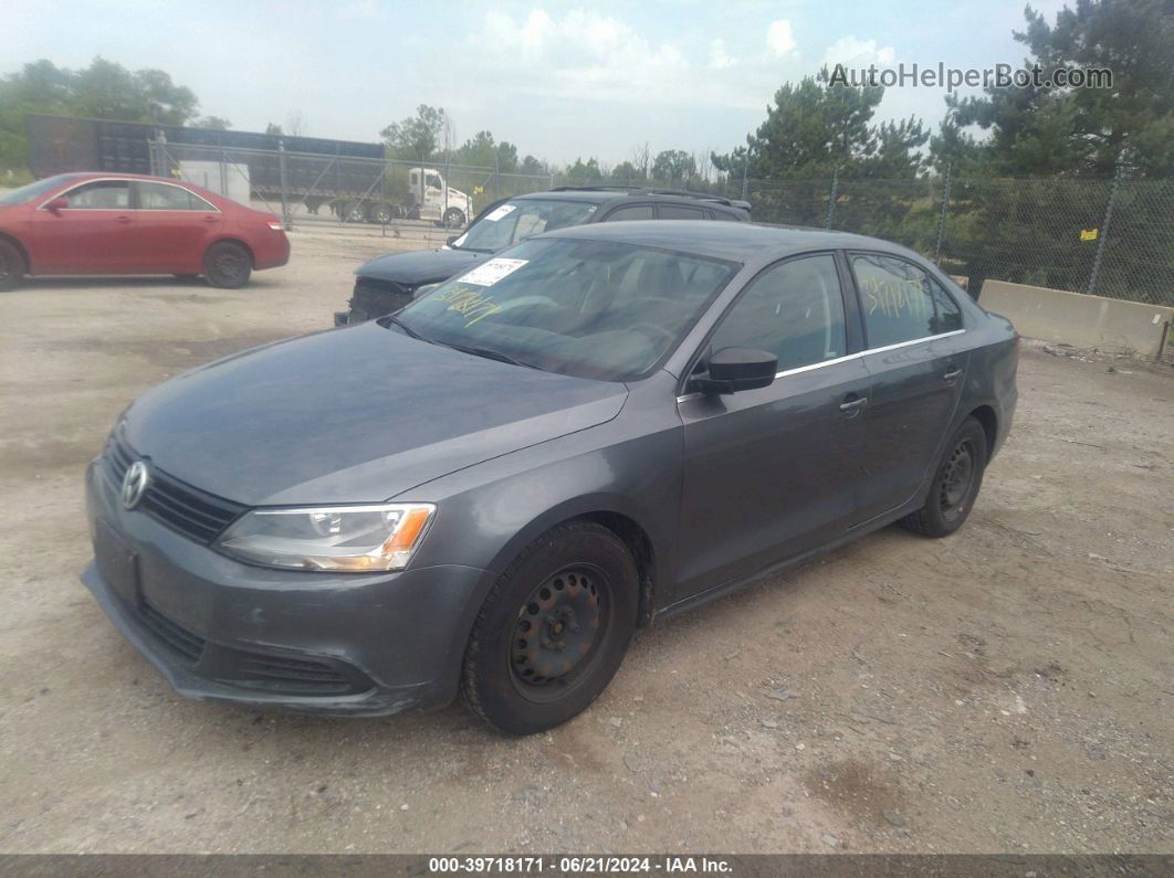 2013 Volkswagen Jetta 2.0l S Gray vin: 3VW2K7AJ2DM379893