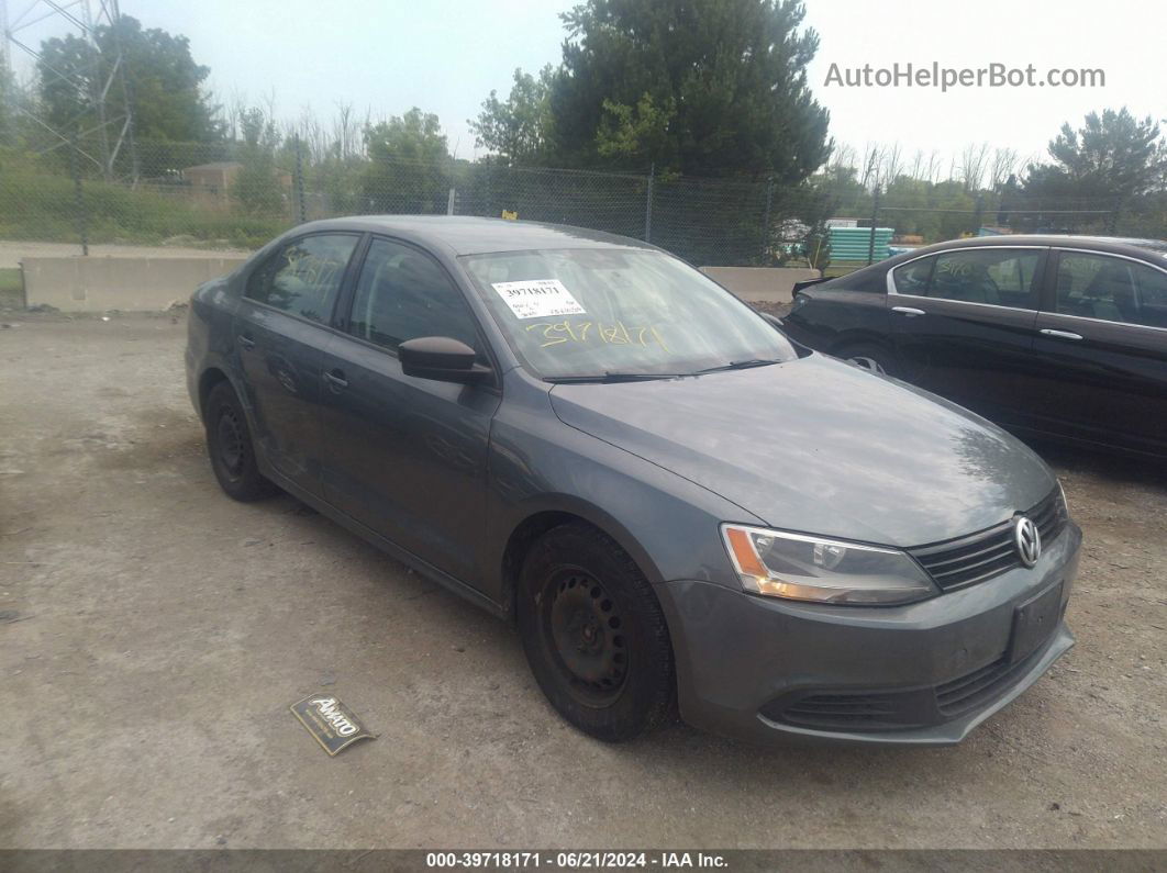 2013 Volkswagen Jetta 2.0l S Gray vin: 3VW2K7AJ2DM379893