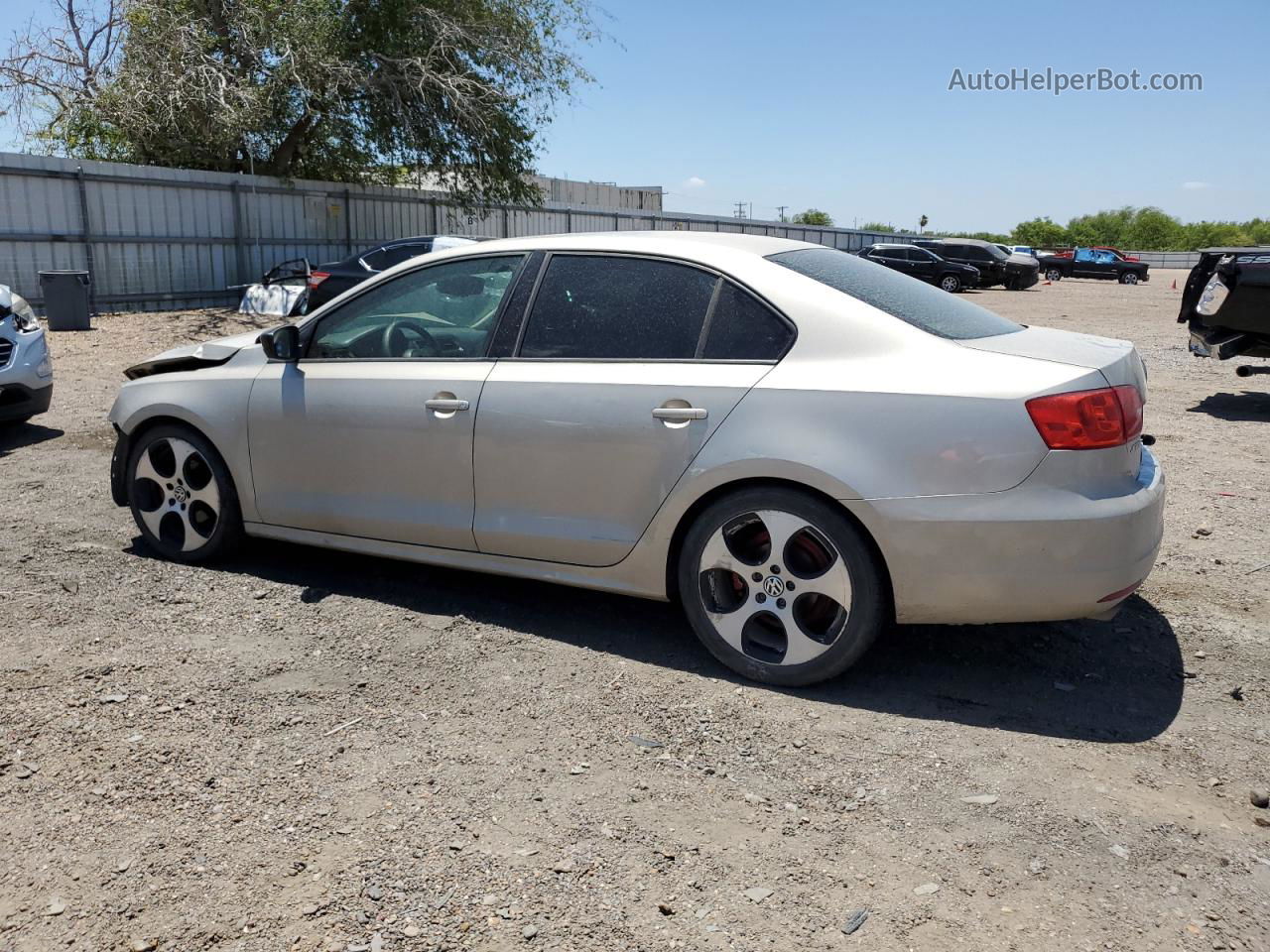 2014 Volkswagen Jetta Base Gold vin: 3VW2K7AJ2EM234547