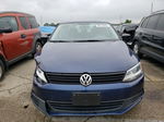 2014 Volkswagen Jetta Base Blue vin: 3VW2K7AJ2EM395755