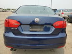 2014 Volkswagen Jetta Base Blue vin: 3VW2K7AJ2EM395755