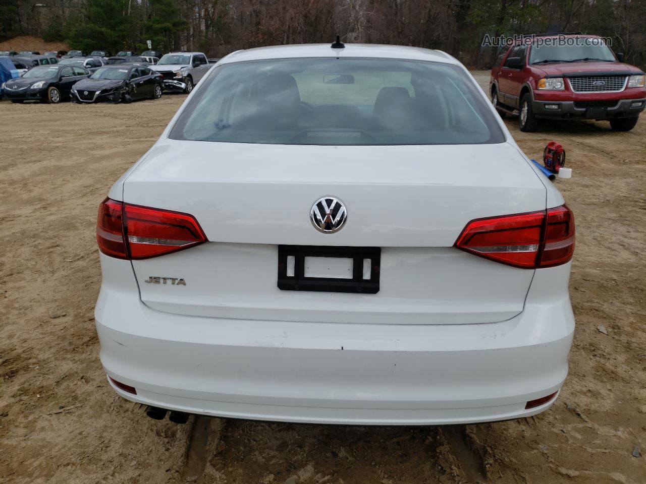 2015 Volkswagen Jetta Base White vin: 3VW2K7AJ2FM214316