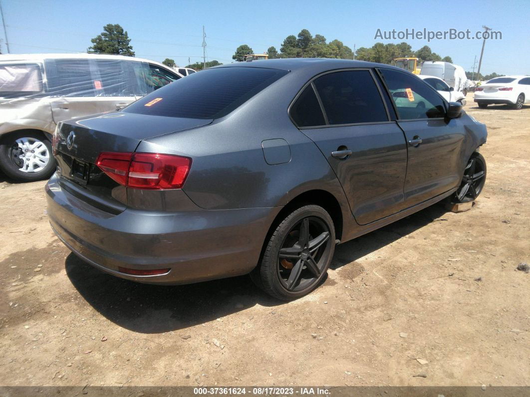 2015 Volkswagen Jetta Sedan 2.0l S Gray vin: 3VW2K7AJ2FM215725