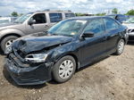 2015 Volkswagen Jetta Base Черный vin: 3VW2K7AJ2FM319258