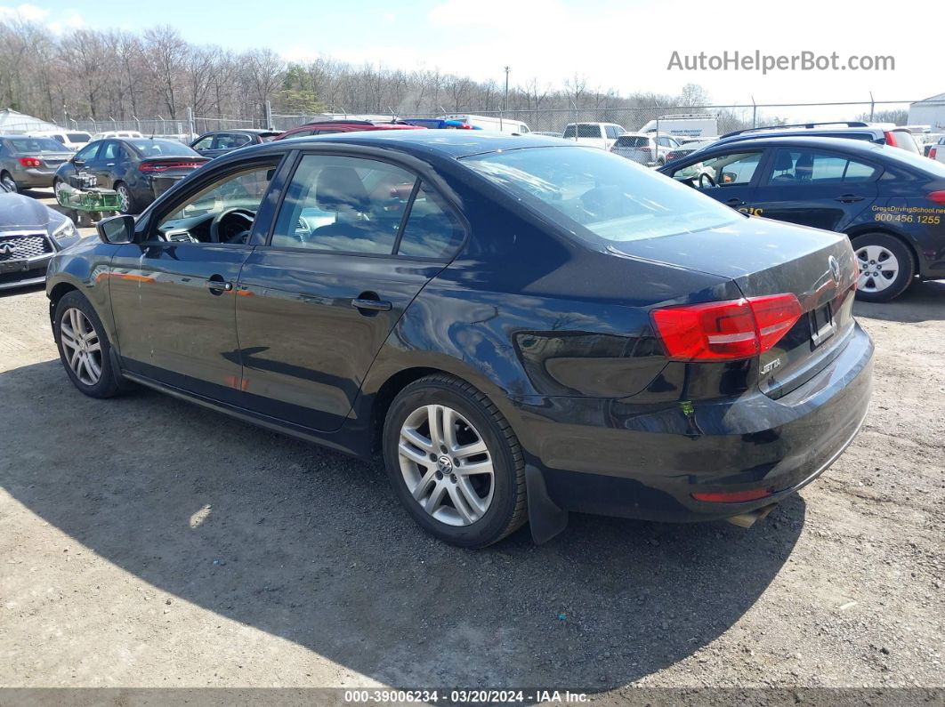 2015 Volkswagen Jetta 2.0l S Black vin: 3VW2K7AJ2FM350204