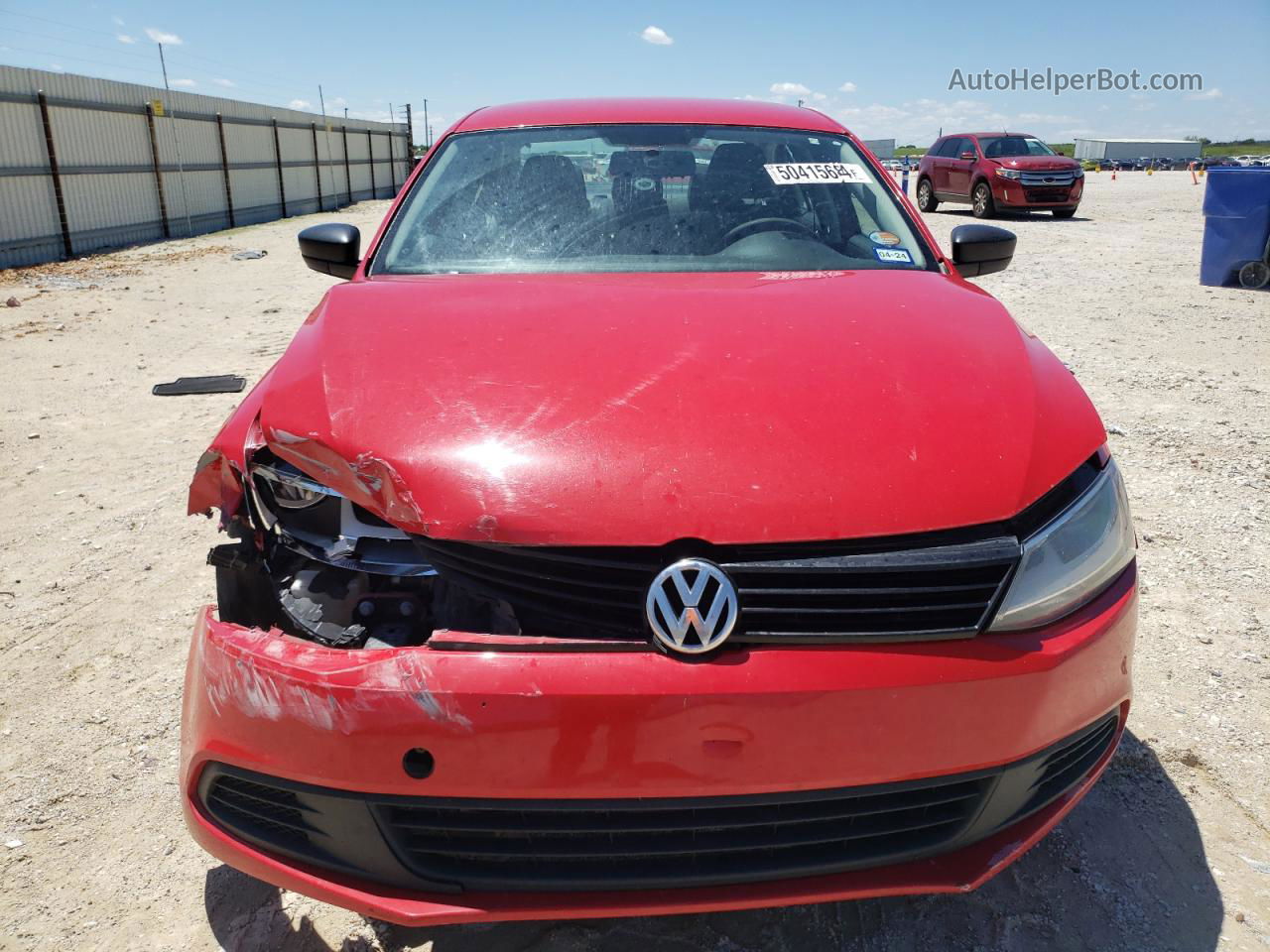 2011 Volkswagen Jetta Base Red vin: 3VW2K7AJ3BM111691