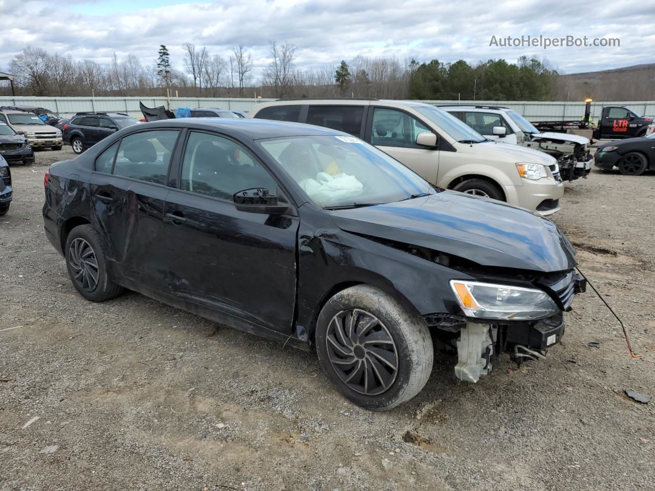 2011 Volkswagen Jetta Base Черный vin: 3VW2K7AJ3BM117457