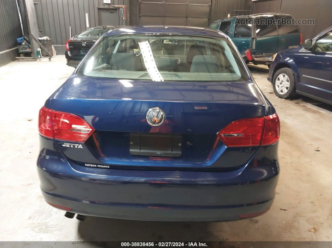 2011 Volkswagen Jetta 2.0l S Dark Blue vin: 3VW2K7AJ3BM326746