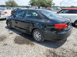 2011 Volkswagen Jetta Base Black vin: 3VW2K7AJ3BM357818