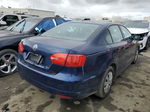 2012 Volkswagen Jetta Base Blue vin: 3VW2K7AJ3CM301508