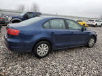 2012 Volkswagen Jetta Base Blue vin: 3VW2K7AJ3CM303761