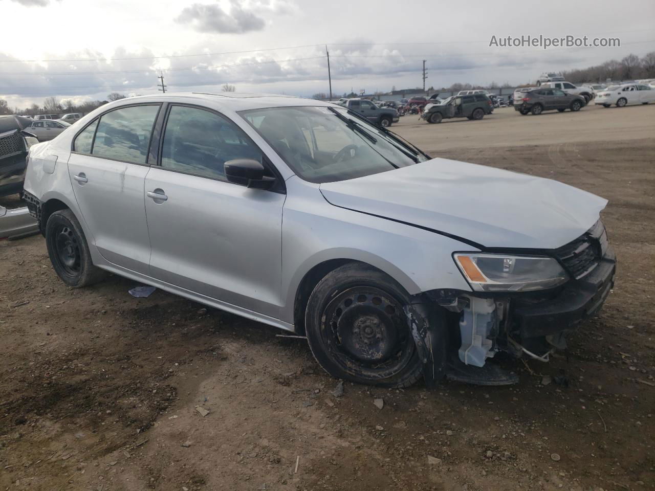 2012 Volkswagen Jetta Base Silver vin: 3VW2K7AJ3CM391825