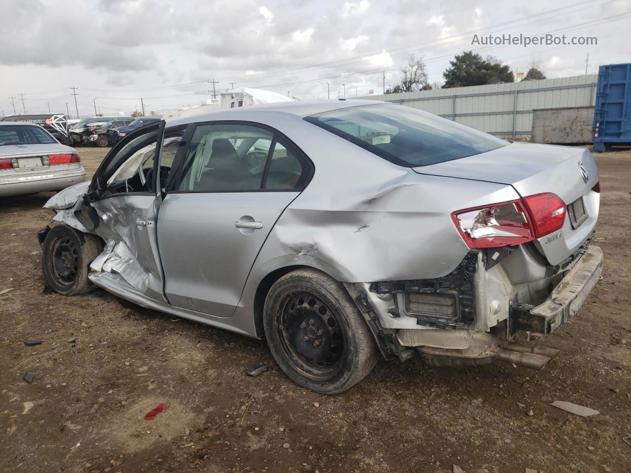 2012 Volkswagen Jetta Base Silver vin: 3VW2K7AJ3CM391825