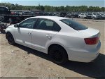 2012 Volkswagen Jetta 2.0l S White vin: 3VW2K7AJ3CM414357