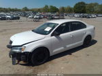 2012 Volkswagen Jetta 2.0l S White vin: 3VW2K7AJ3CM414357