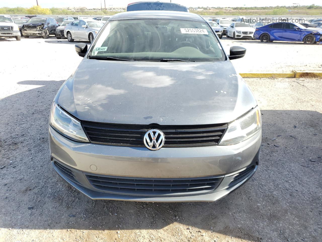 2012 Volkswagen Jetta Base Charcoal vin: 3VW2K7AJ3CM466362