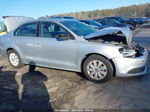 2013 Volkswagen Jetta 2.0l S Silver vin: 3VW2K7AJ3DM350659