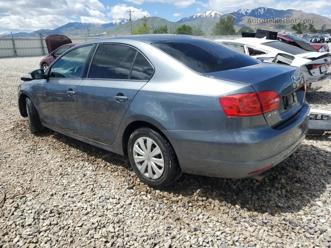 2014 Volkswagen Jetta Base Charcoal vin: 3VW2K7AJ3EM215487