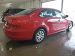 2014 Volkswagen Jetta Base Red vin: 3VW2K7AJ3EM256654