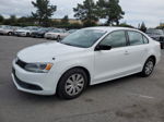 2014 Volkswagen Jetta Base White vin: 3VW2K7AJ3EM334852