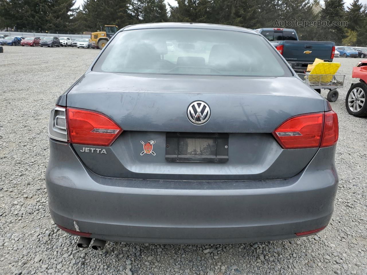 2014 Volkswagen Jetta Base Серый vin: 3VW2K7AJ3EM354079