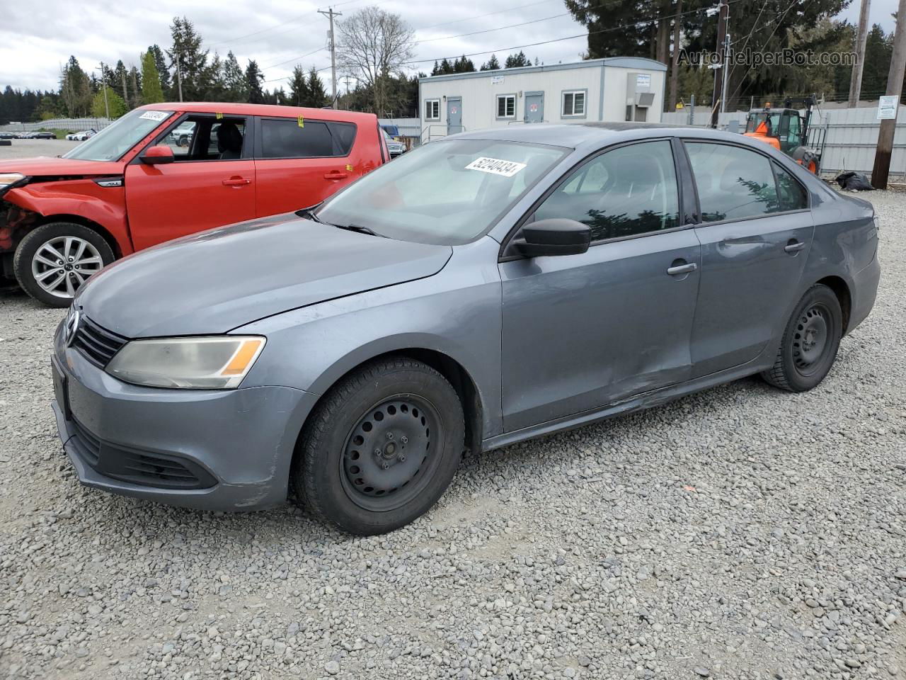 2014 Volkswagen Jetta Base Серый vin: 3VW2K7AJ3EM354079