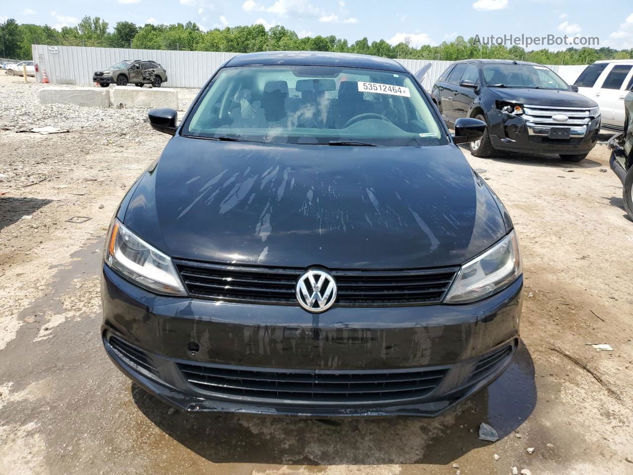 2014 Volkswagen Jetta Base Black vin: 3VW2K7AJ3EM356382