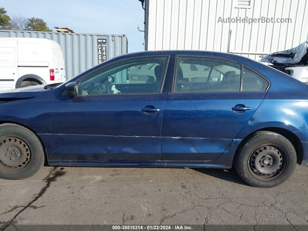 2014 Volkswagen Jetta 2.0l S Blue vin: 3VW2K7AJ3EM375904