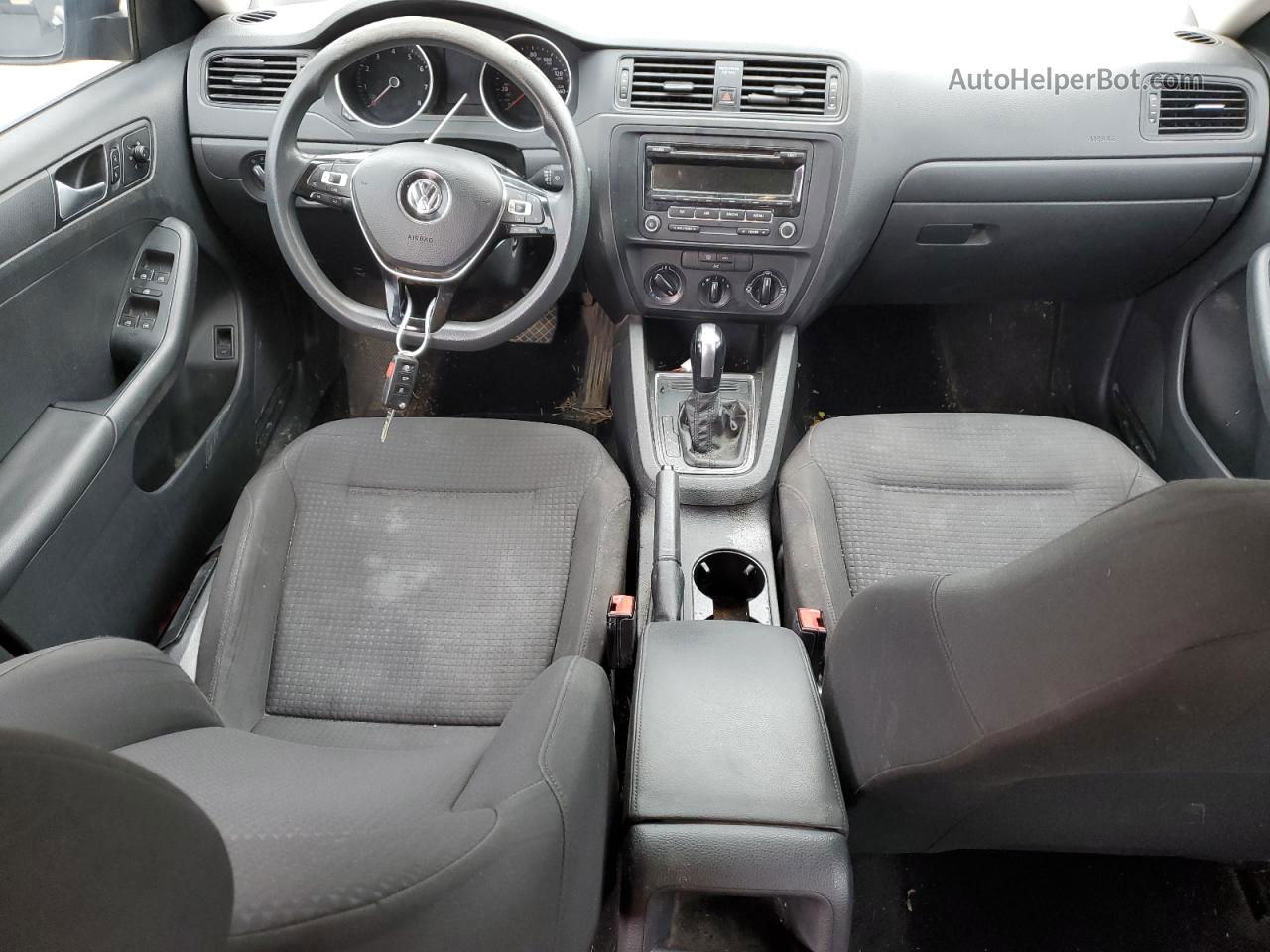 2015 Volkswagen Jetta Base Черный vin: 3VW2K7AJ3FM246188