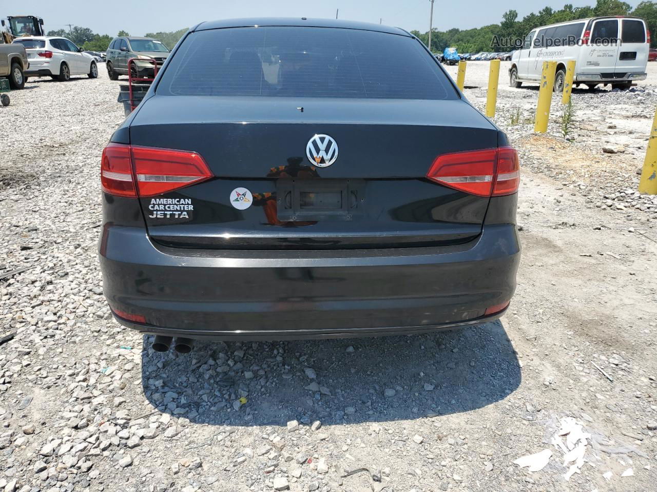 2015 Volkswagen Jetta Base Black vin: 3VW2K7AJ3FM271169